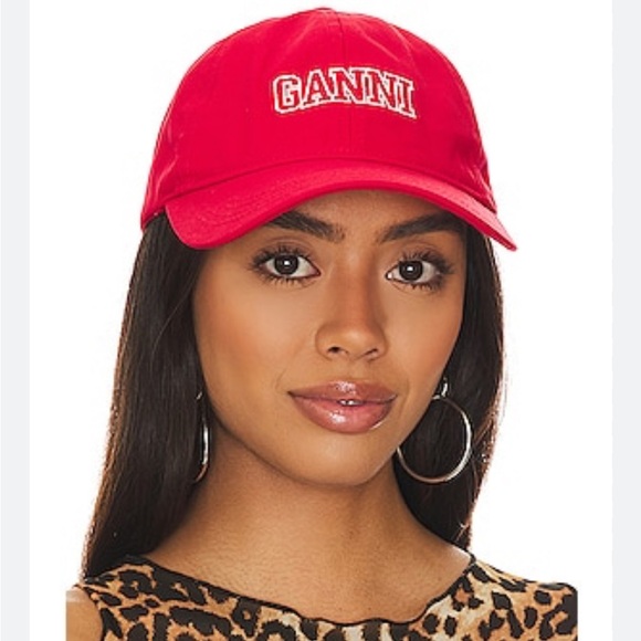 Ganni Raspberry Red Cap - Picture 5 of 5